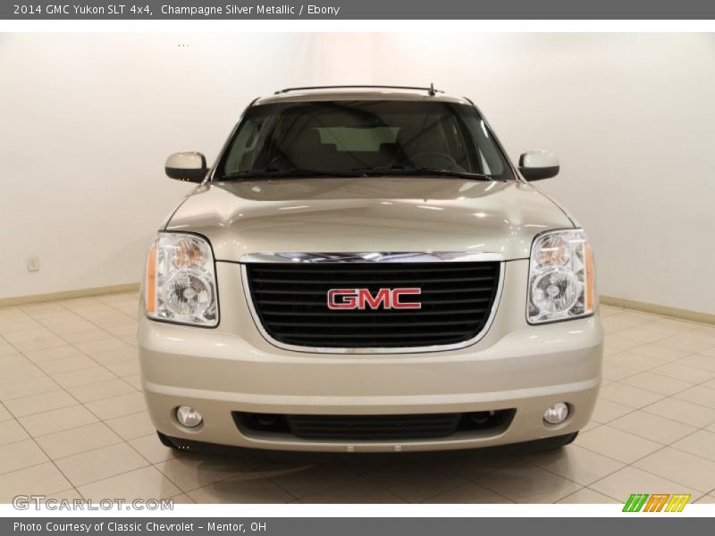 Champagne Silver Metallic / Ebony 2014 GMC Yukon SLT 4x4