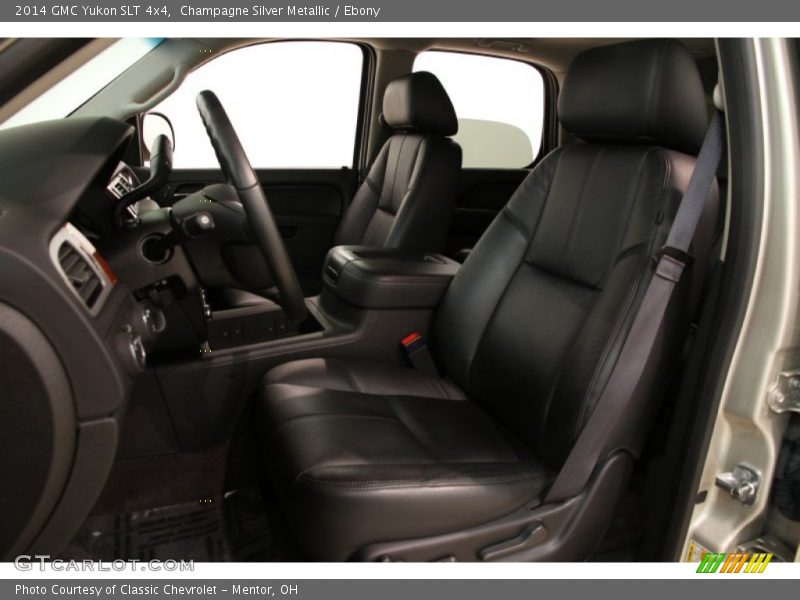 Champagne Silver Metallic / Ebony 2014 GMC Yukon SLT 4x4