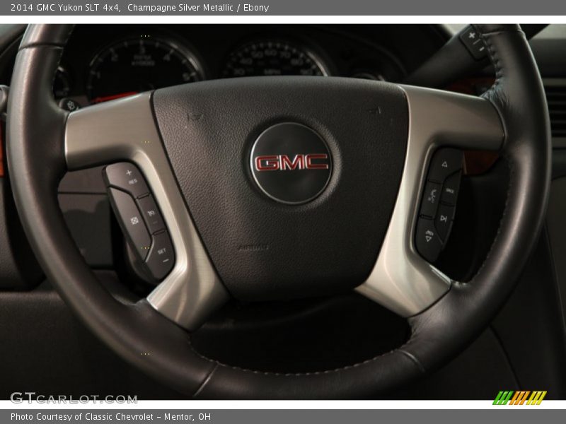 Champagne Silver Metallic / Ebony 2014 GMC Yukon SLT 4x4