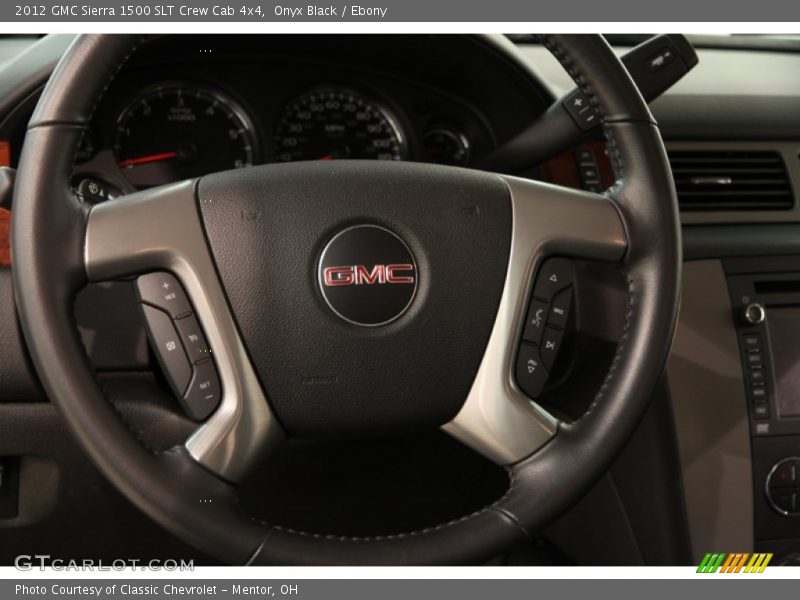 Onyx Black / Ebony 2012 GMC Sierra 1500 SLT Crew Cab 4x4