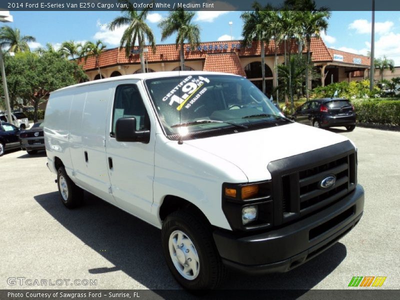 Oxford White / Medium Flint 2014 Ford E-Series Van E250 Cargo Van