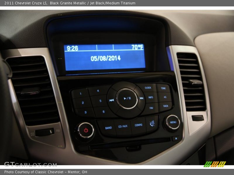 Black Granite Metallic / Jet Black/Medium Titanium 2011 Chevrolet Cruze LS