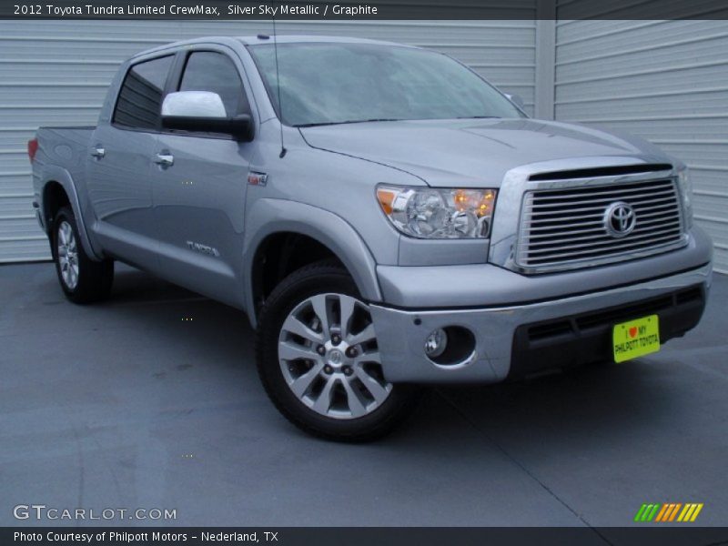 Silver Sky Metallic / Graphite 2012 Toyota Tundra Limited CrewMax