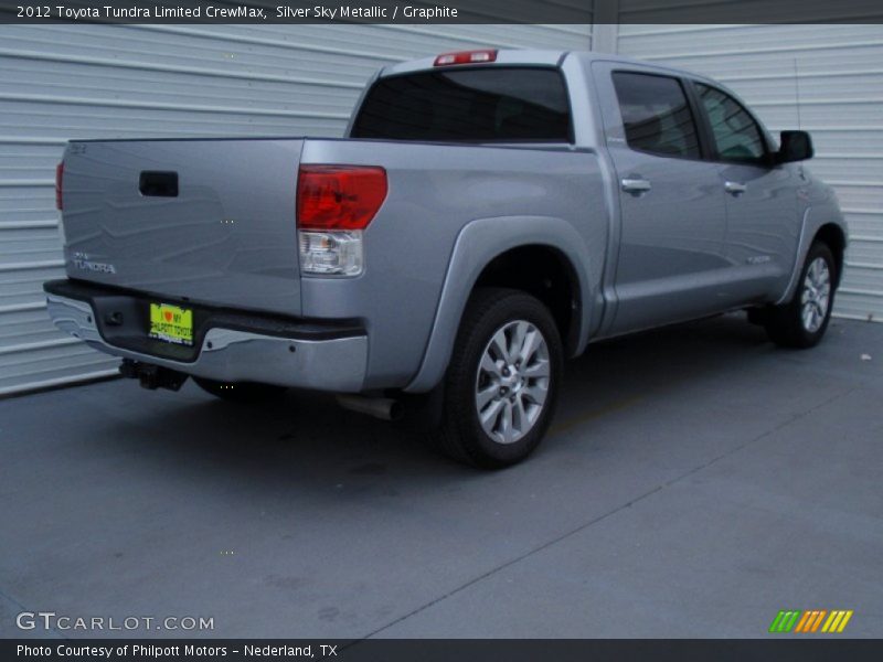 Silver Sky Metallic / Graphite 2012 Toyota Tundra Limited CrewMax