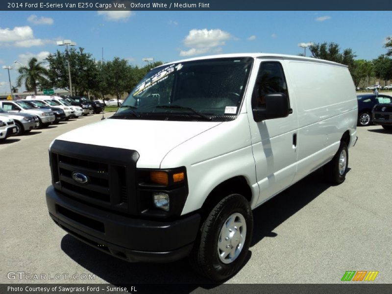 Oxford White / Medium Flint 2014 Ford E-Series Van E250 Cargo Van