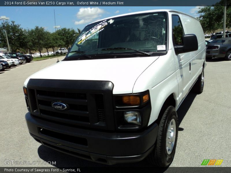 Oxford White / Medium Flint 2014 Ford E-Series Van E250 Cargo Van