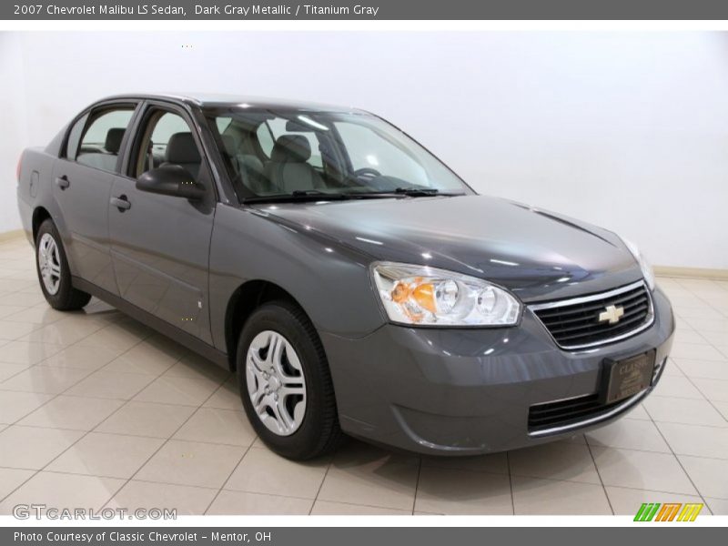 Dark Gray Metallic / Titanium Gray 2007 Chevrolet Malibu LS Sedan