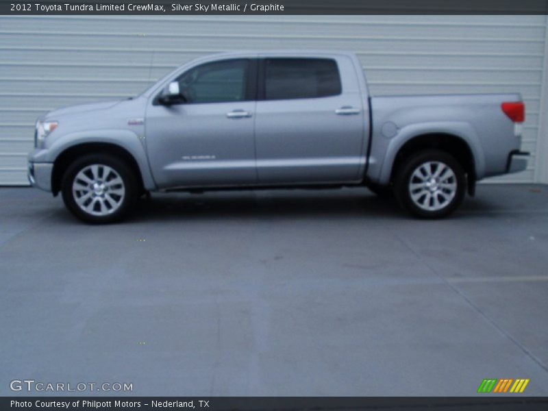 Silver Sky Metallic / Graphite 2012 Toyota Tundra Limited CrewMax
