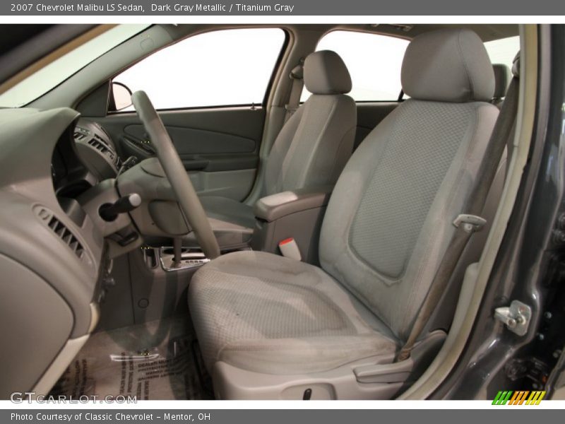 Dark Gray Metallic / Titanium Gray 2007 Chevrolet Malibu LS Sedan