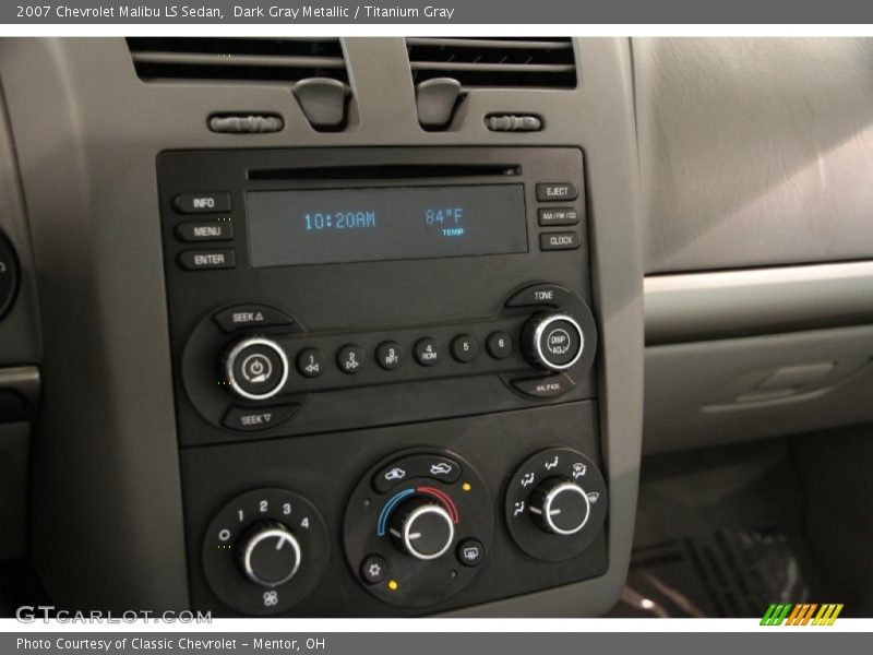 Dark Gray Metallic / Titanium Gray 2007 Chevrolet Malibu LS Sedan