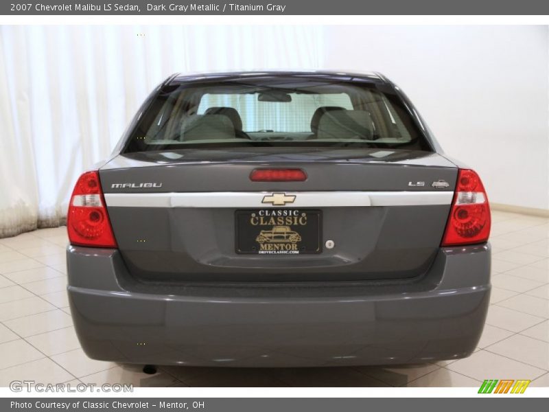 Dark Gray Metallic / Titanium Gray 2007 Chevrolet Malibu LS Sedan