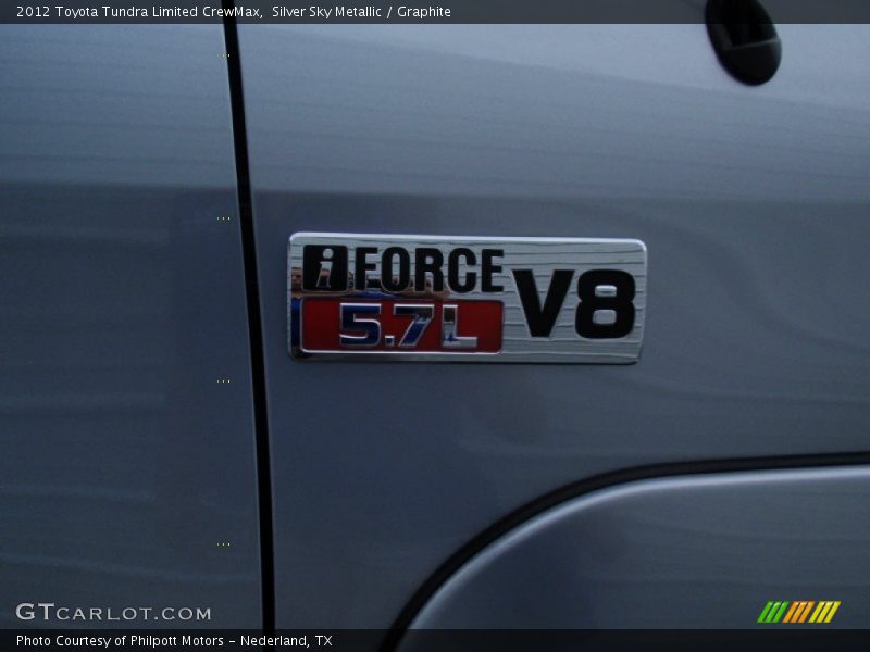 Silver Sky Metallic / Graphite 2012 Toyota Tundra Limited CrewMax