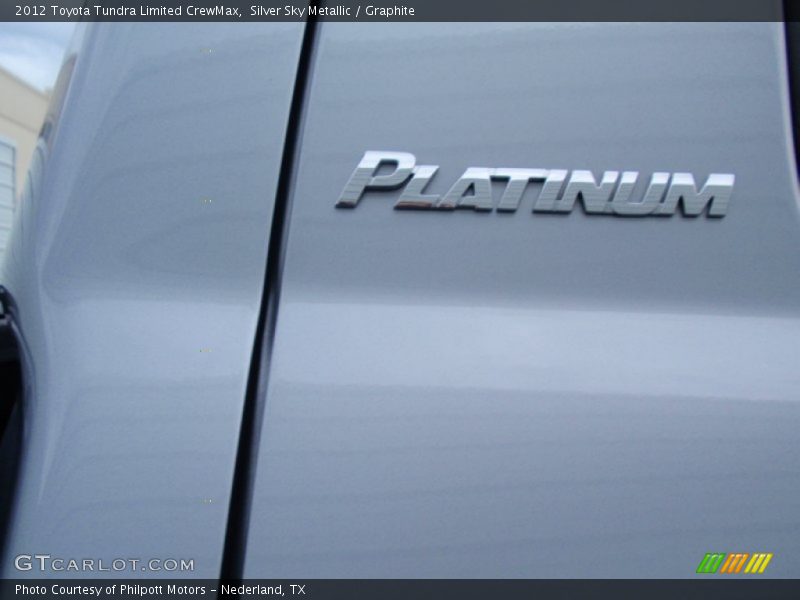 Silver Sky Metallic / Graphite 2012 Toyota Tundra Limited CrewMax