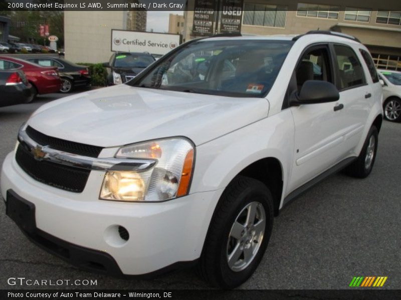 Summit White / Dark Gray 2008 Chevrolet Equinox LS AWD