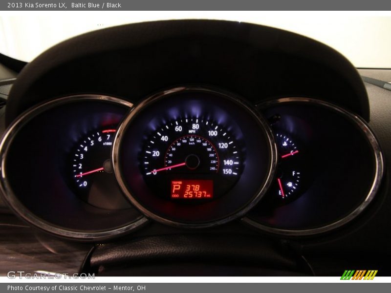 Baltic Blue / Black 2013 Kia Sorento LX