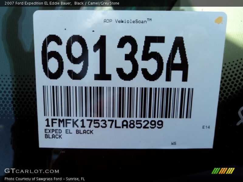 Black / Camel/Grey Stone 2007 Ford Expedition EL Eddie Bauer