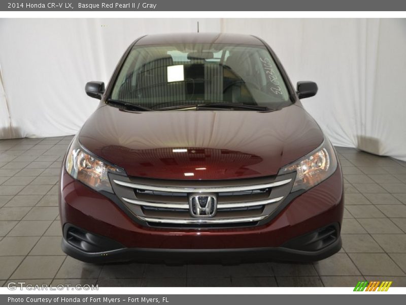 Basque Red Pearl II / Gray 2014 Honda CR-V LX