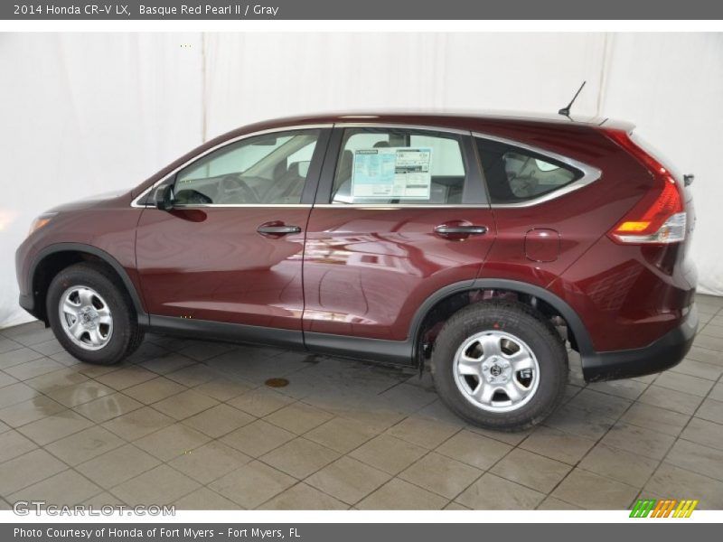 Basque Red Pearl II / Gray 2014 Honda CR-V LX