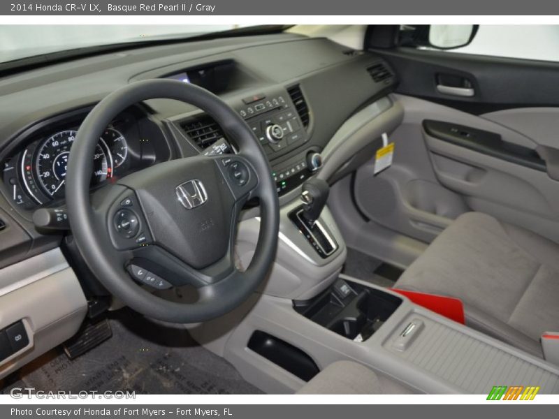 Basque Red Pearl II / Gray 2014 Honda CR-V LX