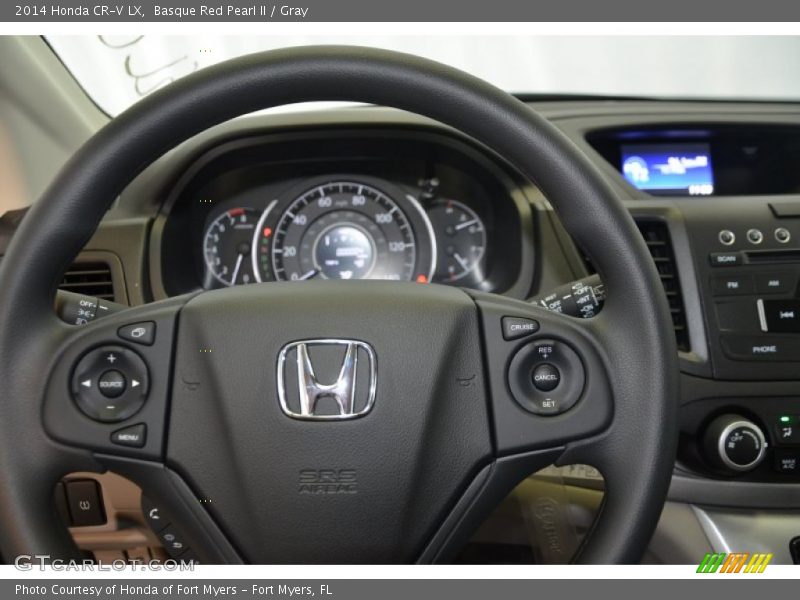 Basque Red Pearl II / Gray 2014 Honda CR-V LX
