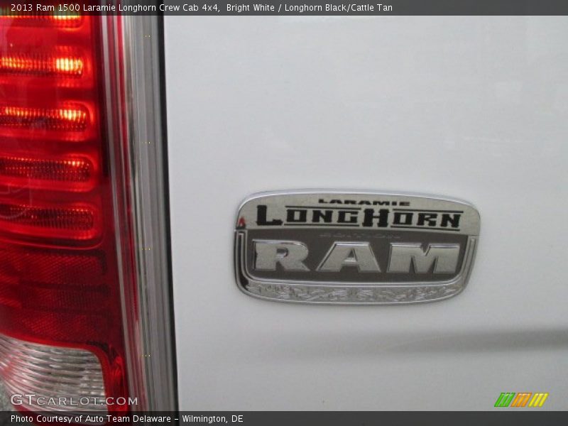 Bright White / Longhorn Black/Cattle Tan 2013 Ram 1500 Laramie Longhorn Crew Cab 4x4