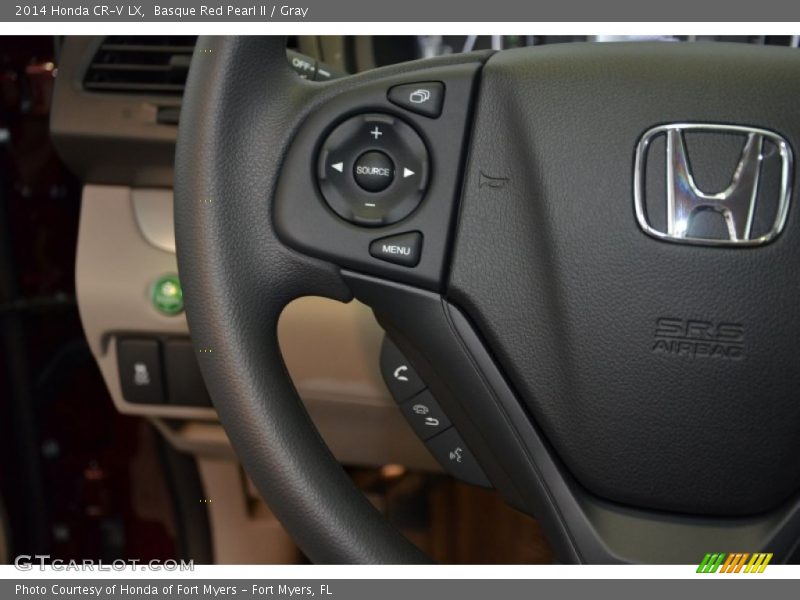 Basque Red Pearl II / Gray 2014 Honda CR-V LX