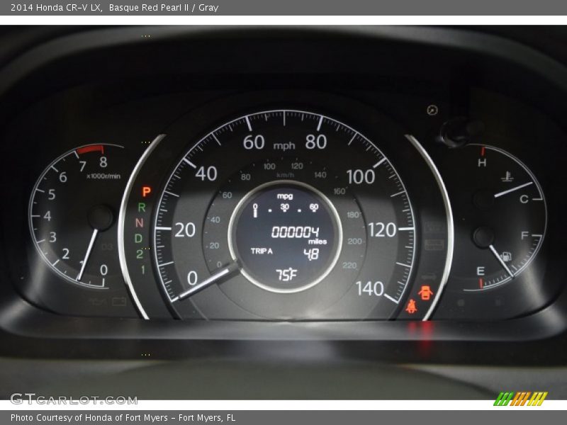 Basque Red Pearl II / Gray 2014 Honda CR-V LX