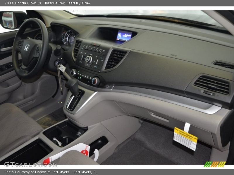 Basque Red Pearl II / Gray 2014 Honda CR-V LX