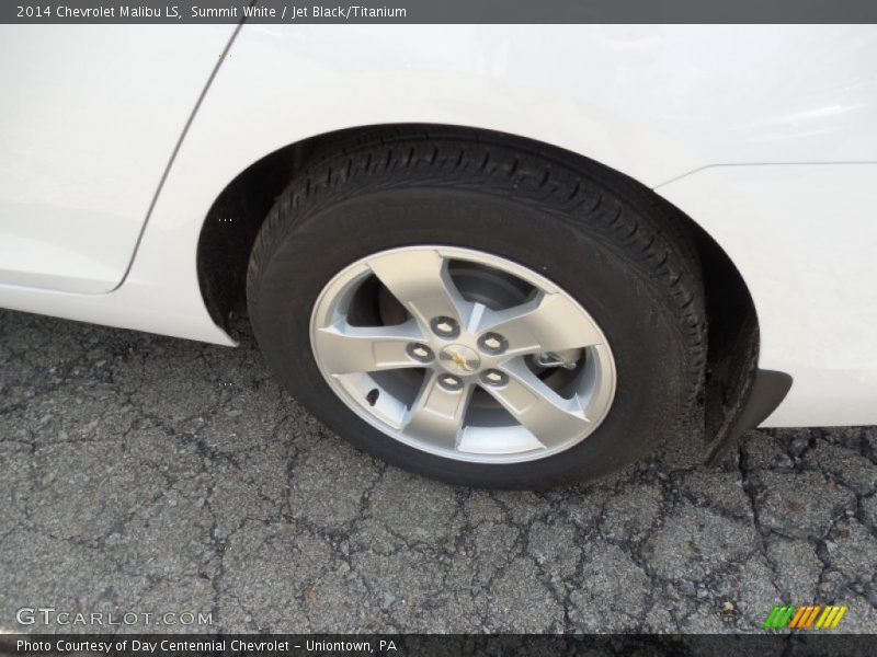 Summit White / Jet Black/Titanium 2014 Chevrolet Malibu LS