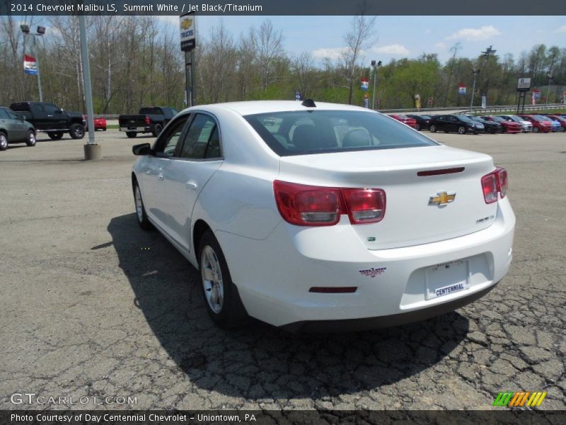 Summit White / Jet Black/Titanium 2014 Chevrolet Malibu LS