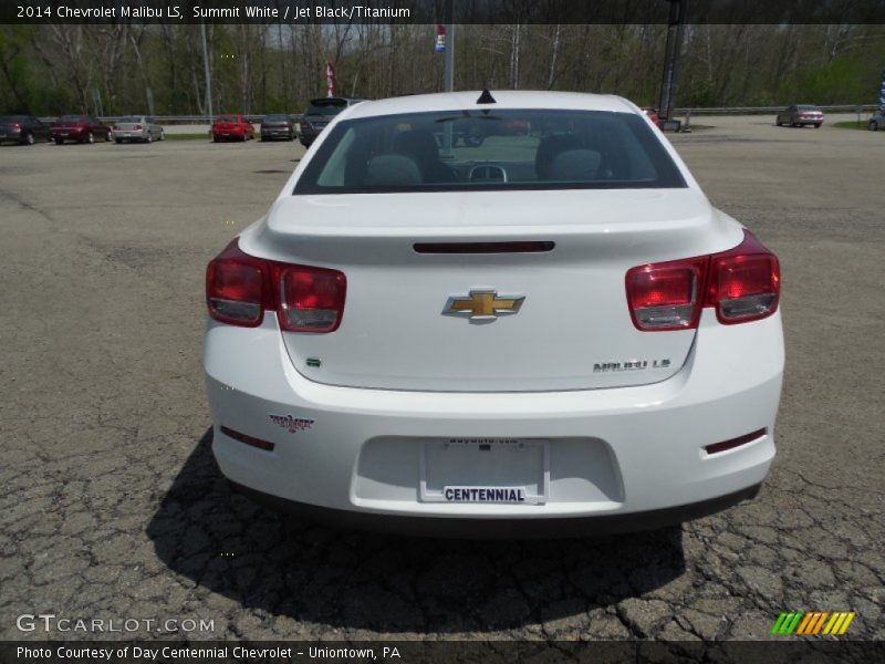 Summit White / Jet Black/Titanium 2014 Chevrolet Malibu LS