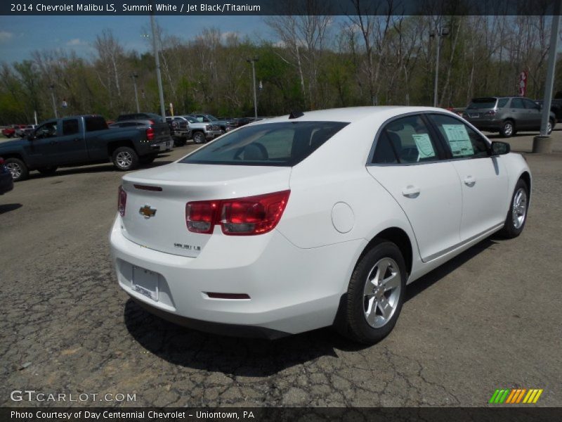 Summit White / Jet Black/Titanium 2014 Chevrolet Malibu LS