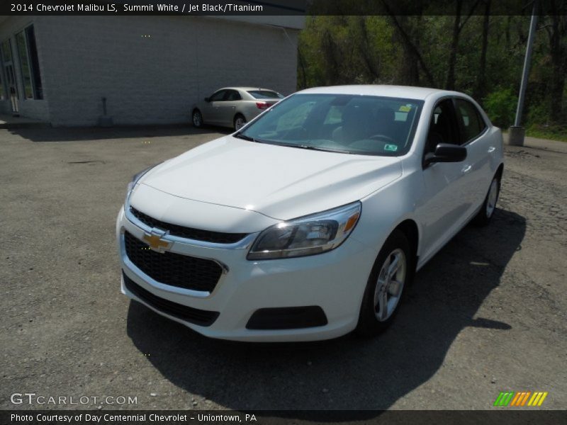 Summit White / Jet Black/Titanium 2014 Chevrolet Malibu LS