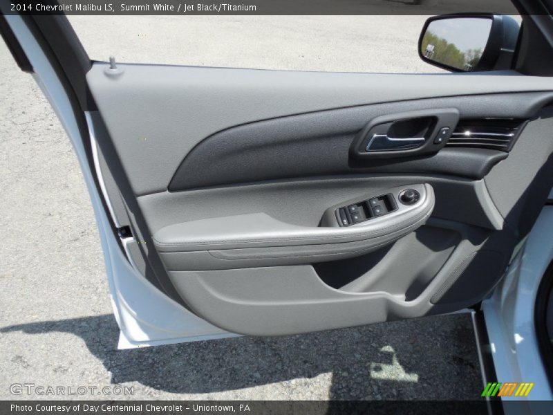 Summit White / Jet Black/Titanium 2014 Chevrolet Malibu LS