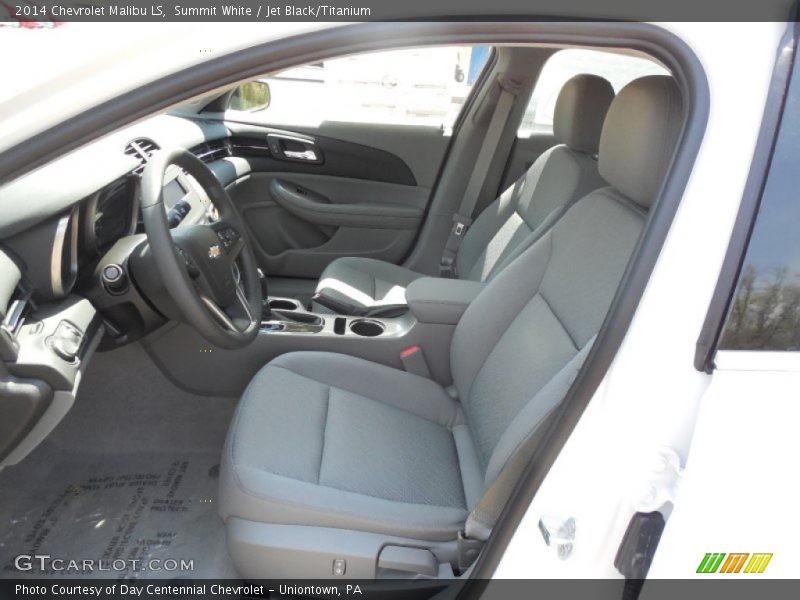 Summit White / Jet Black/Titanium 2014 Chevrolet Malibu LS