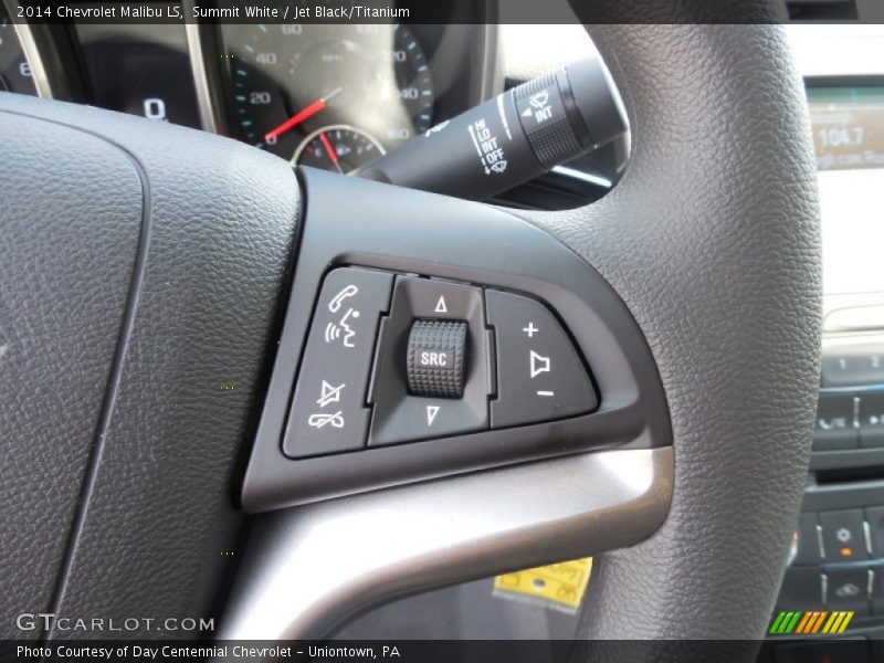Summit White / Jet Black/Titanium 2014 Chevrolet Malibu LS