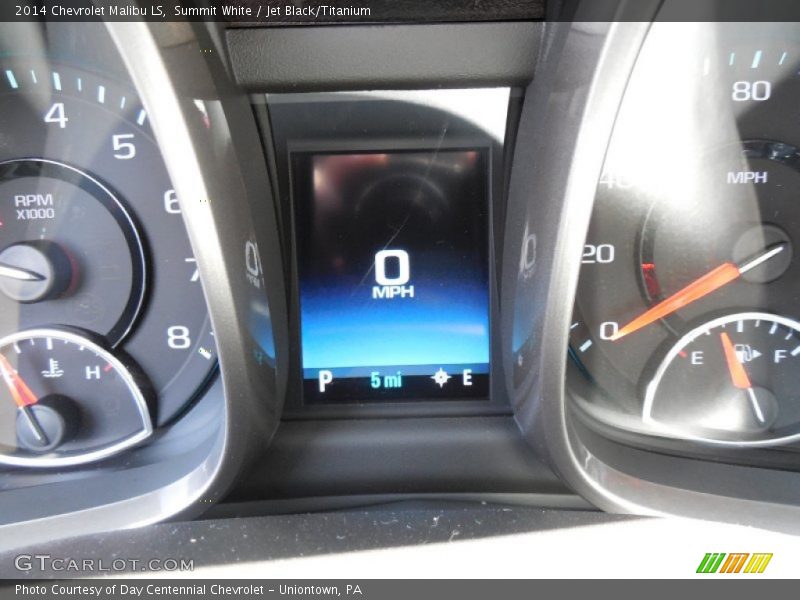 Summit White / Jet Black/Titanium 2014 Chevrolet Malibu LS