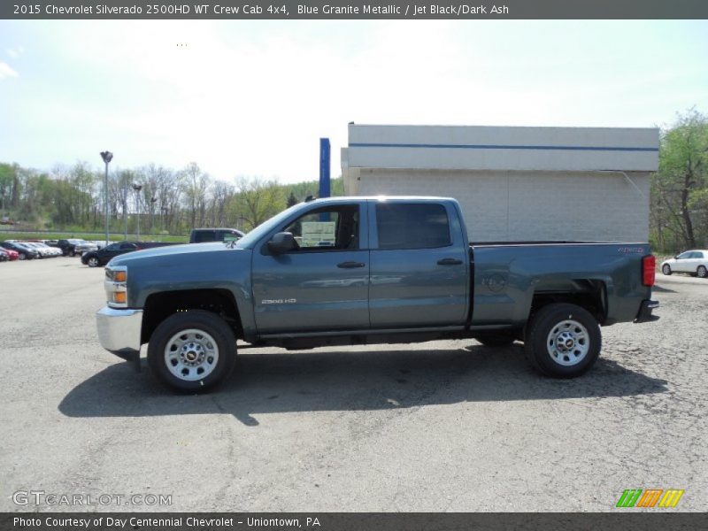 Blue Granite Metallic / Jet Black/Dark Ash 2015 Chevrolet Silverado 2500HD WT Crew Cab 4x4