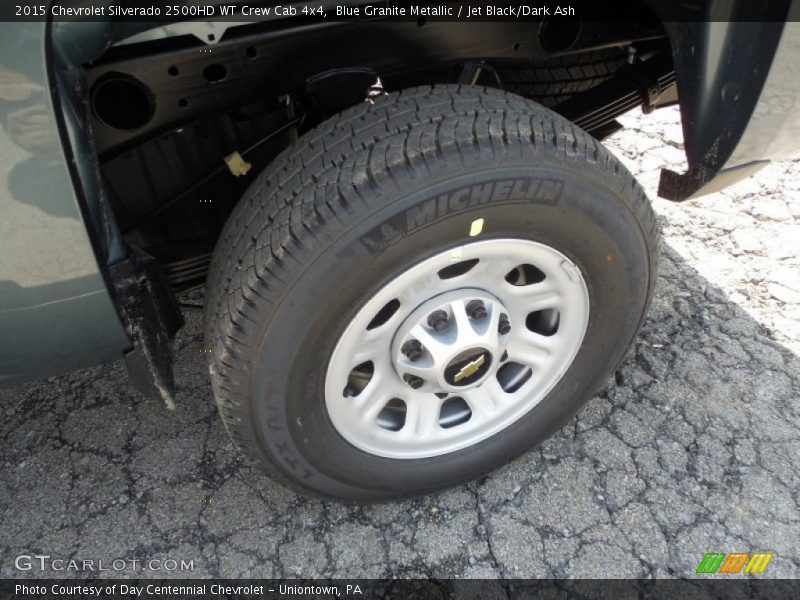 Blue Granite Metallic / Jet Black/Dark Ash 2015 Chevrolet Silverado 2500HD WT Crew Cab 4x4
