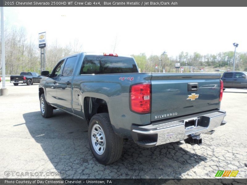 Blue Granite Metallic / Jet Black/Dark Ash 2015 Chevrolet Silverado 2500HD WT Crew Cab 4x4
