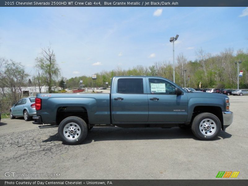 Blue Granite Metallic / Jet Black/Dark Ash 2015 Chevrolet Silverado 2500HD WT Crew Cab 4x4