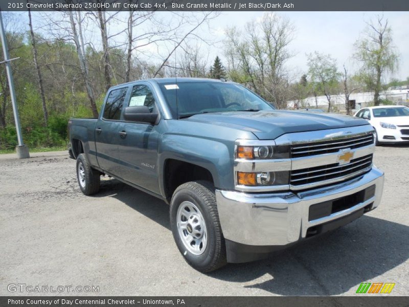 Blue Granite Metallic / Jet Black/Dark Ash 2015 Chevrolet Silverado 2500HD WT Crew Cab 4x4
