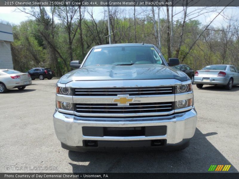 Blue Granite Metallic / Jet Black/Dark Ash 2015 Chevrolet Silverado 2500HD WT Crew Cab 4x4