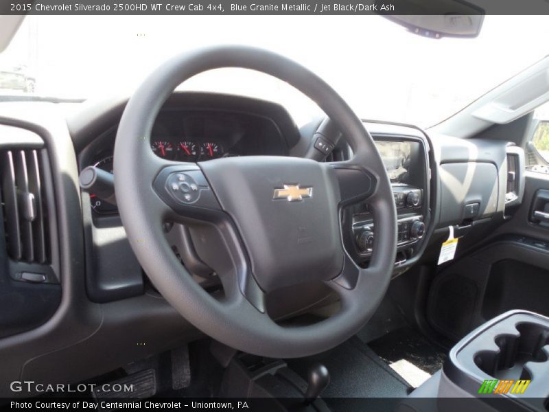 Blue Granite Metallic / Jet Black/Dark Ash 2015 Chevrolet Silverado 2500HD WT Crew Cab 4x4