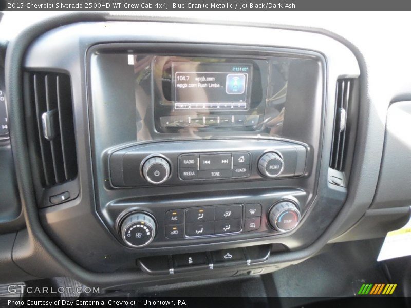 Blue Granite Metallic / Jet Black/Dark Ash 2015 Chevrolet Silverado 2500HD WT Crew Cab 4x4