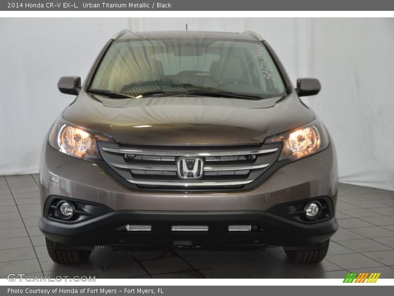 Urban Titanium Metallic / Black 2014 Honda CR-V EX-L