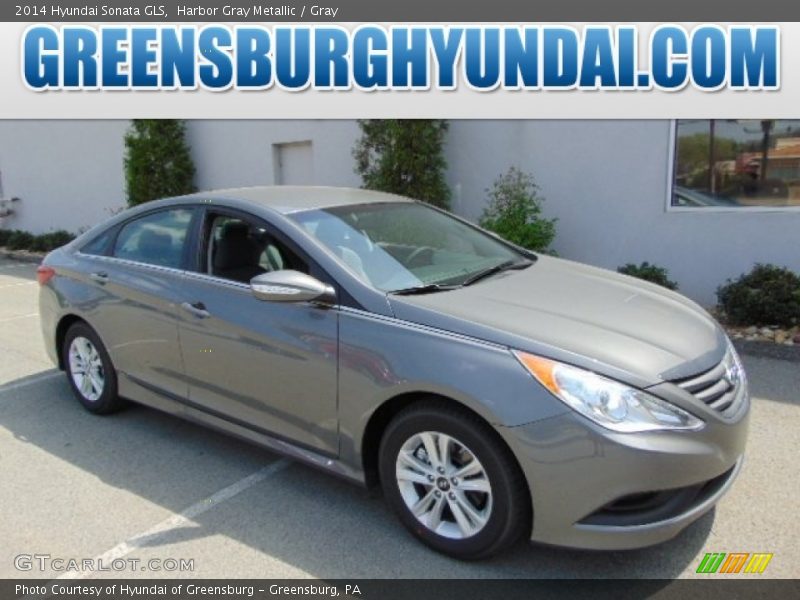 Harbor Gray Metallic / Gray 2014 Hyundai Sonata GLS