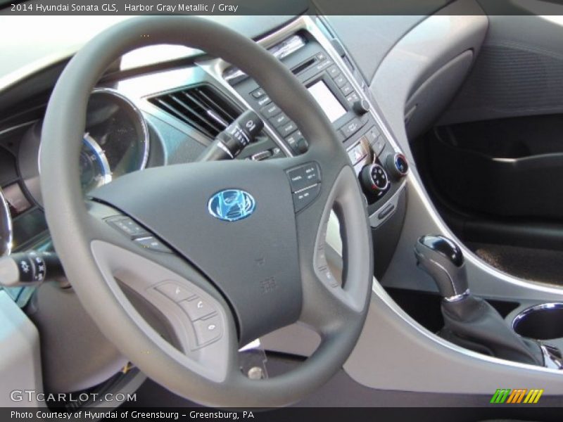Harbor Gray Metallic / Gray 2014 Hyundai Sonata GLS