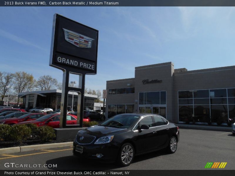 Carbon Black Metallic / Medium Titanium 2013 Buick Verano FWD