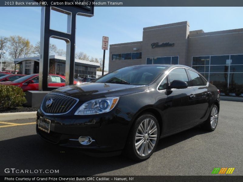 Carbon Black Metallic / Medium Titanium 2013 Buick Verano FWD